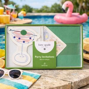 Kate Spade Vibrant Green Cocktail Invitations